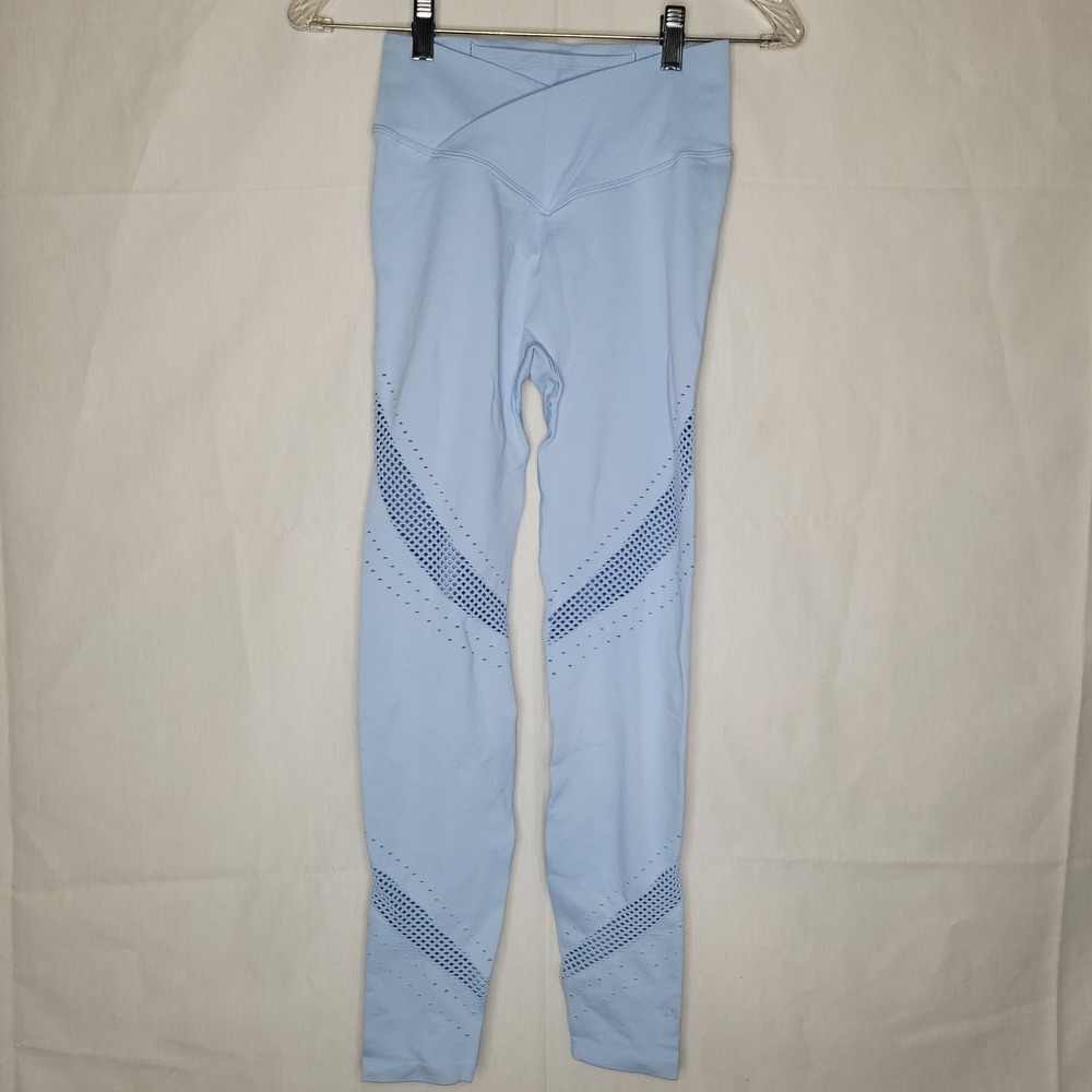 PINK Victoria's Secret Seamless High Waist Leggings‎ Light Blue Size S